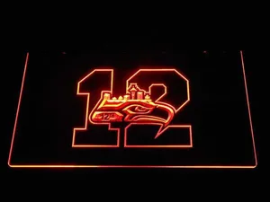 Seattle Seahawks 12th Man LED Neon Sign
