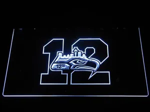 Seattle Seahawks 12th Man LED Neon Sign