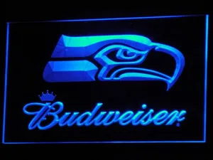 Seattle Seahawks Budweiser LED Neon Sign