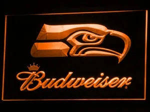 Seattle Seahawks Budweiser LED Neon Sign
