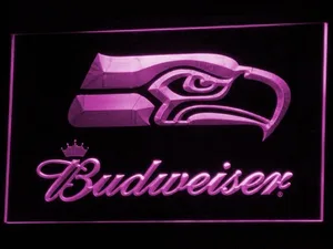 Seattle Seahawks Budweiser LED Neon Sign