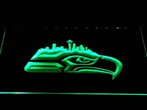Seattle Seahawks Cityscape LED Neon Sign