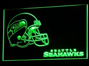 Seattle Seahawks Helmet 2 LED Neon Sign