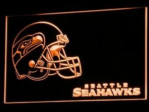 Seattle Seahawks Helmet 2 LED Neon Sign