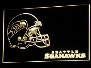 Seattle Seahawks Helmet 2 LED Neon Sign