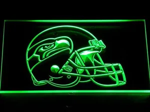 Seattle Seahawks Helmet LED Neon Sign