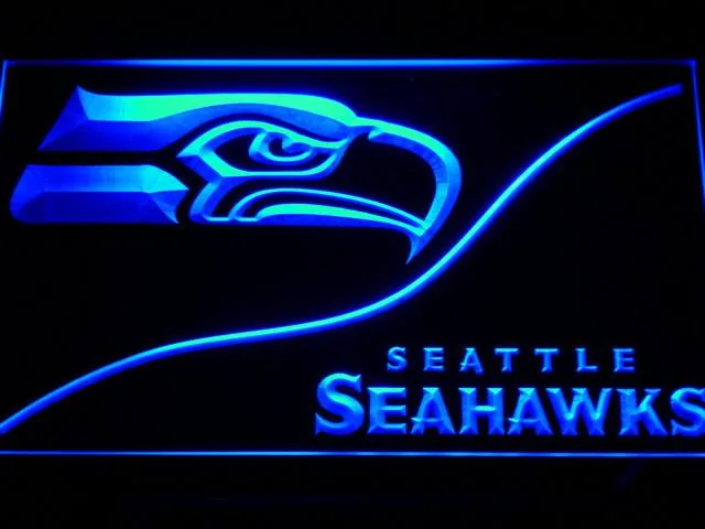 Seattle Seahawks Split LED Neon Sign