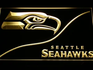 Seattle Seahawks Split LED Neon Sign
