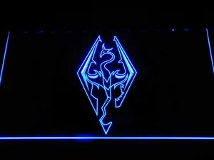 Skyrim Dragon Logo LED Neon Sign