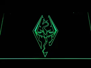 Skyrim Dragon Logo LED Neon Sign