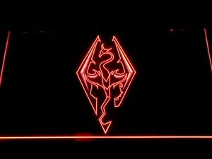 Skyrim Dragon Logo LED Neon Sign
