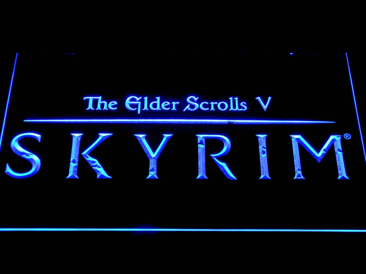 Skyrim The Elder Scrolls LED Neon Sign