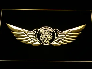 Sons of Anarchy Wings LED Neon Sign