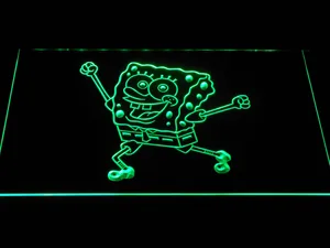 Spongebob Squarepants Ready for Adventure LED Neon Sign