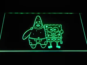 Spongebob Squarepants Spongebob and Patrick LED Neon Sign