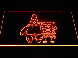 Spongebob Squarepants Spongebob and Patrick LED Neon Sign