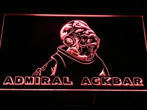 Star Wars Admiral Ackbar LED Neon Sign