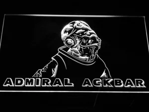 Star Wars Admiral Ackbar LED Neon Sign