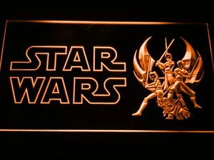 Star Wars Ahsoka, Obi-Wan, Yoda & Anakin LED Neon Sign
