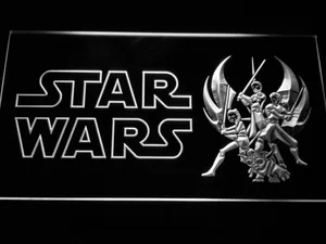 Star Wars Ahsoka, Obi-Wan, Yoda & Anakin LED Neon Sign
