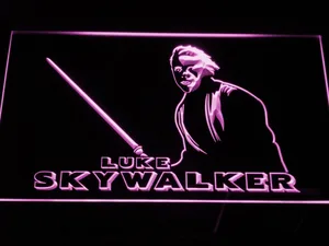 Star Wars Luke Skywalker LED Neon Sign