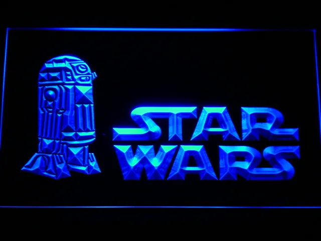 Star Wars R2-D2 Title Card LED Neon Sign