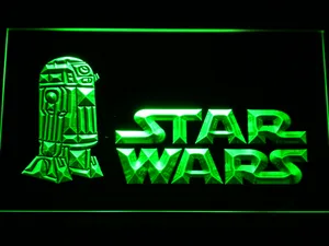 Star Wars R2-D2 Title Card LED Neon Sign
