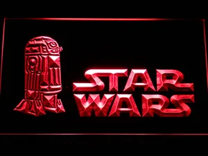 Star Wars R2-D2 Title Card LED Neon Sign