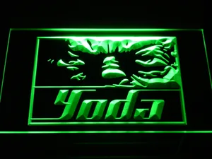 Star Wars Yoda Eyes LED Neon Sign