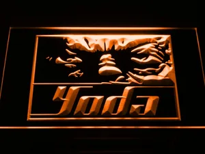 Star Wars Yoda Eyes LED Neon Sign