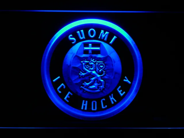 Suomi Ice Hockey LED Neon Sign