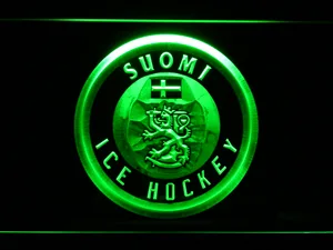 Suomi Ice Hockey LED Neon Sign