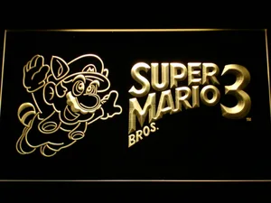 Super Mario Bros. 3 LED Neon Sign