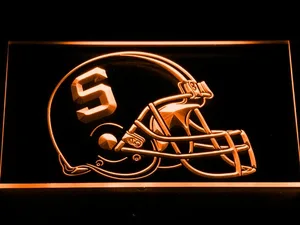 Syracuse Orange Helmet LED Neon Sign