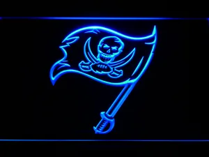Tampa Bay Buccaneers 1997-2013 Logo LED Neon Sign - Legacy Edition