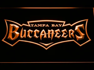 Tampa Bay Buccaneers 1997-2013 Text Logo LED Neon Sign - Legacy Edition