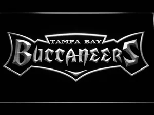 Tampa Bay Buccaneers 1997-2013 Text Logo LED Neon Sign - Legacy Edition