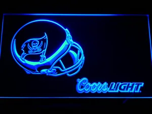 Tampa Bay Buccaneers Coors Light Helmet LED Neon Sign