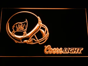 Tampa Bay Buccaneers Coors Light Helmet LED Neon Sign