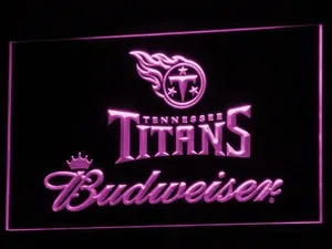 Tennessee Titans Budweiser LED Neon Sign