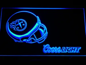 Tennessee Titans Coors Light Helmet LED Neon Sign