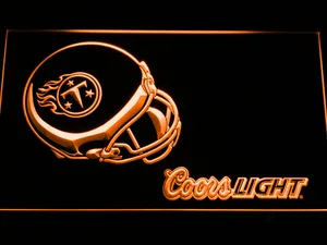 Tennessee Titans Coors Light Helmet LED Neon Sign