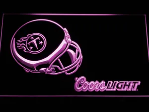 Tennessee Titans Coors Light Helmet LED Neon Sign