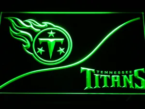 Tennessee Titans Split LED Neon Sign