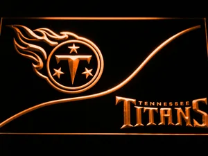 Tennessee Titans Split LED Neon Sign