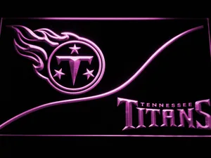 Tennessee Titans Split LED Neon Sign