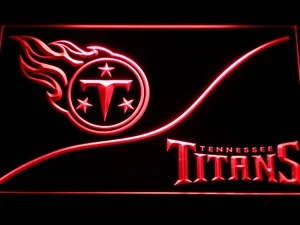 Tennessee Titans Split LED Neon Sign