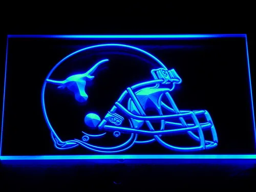 Texas Longhorns Helmet LED Neon Sign