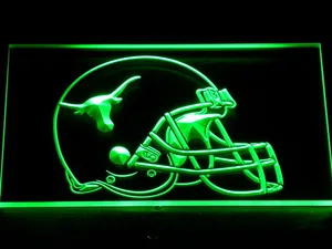 Texas Longhorns Helmet LED Neon Sign