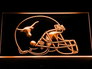 Texas Longhorns Helmet LED Neon Sign